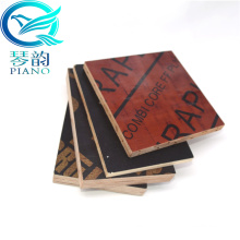 PIANO 12mm  1220x2440mm combi brown film faced plywood used for  floor manufacturer/ hot sale in india with FSC